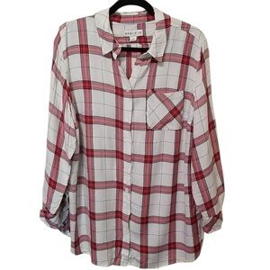 Ava and Viv plaid shirt, excellent condition. 1x
